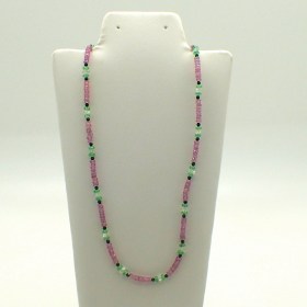 Collar Zafiro rosa-JCL12